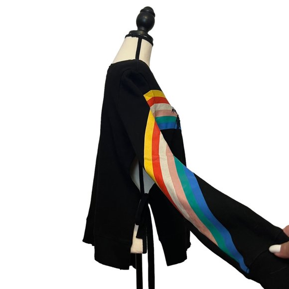 Pam & Gela Rainbow Sweater, Open Sides w/Ties, Size: Small - Picture 3 of 5